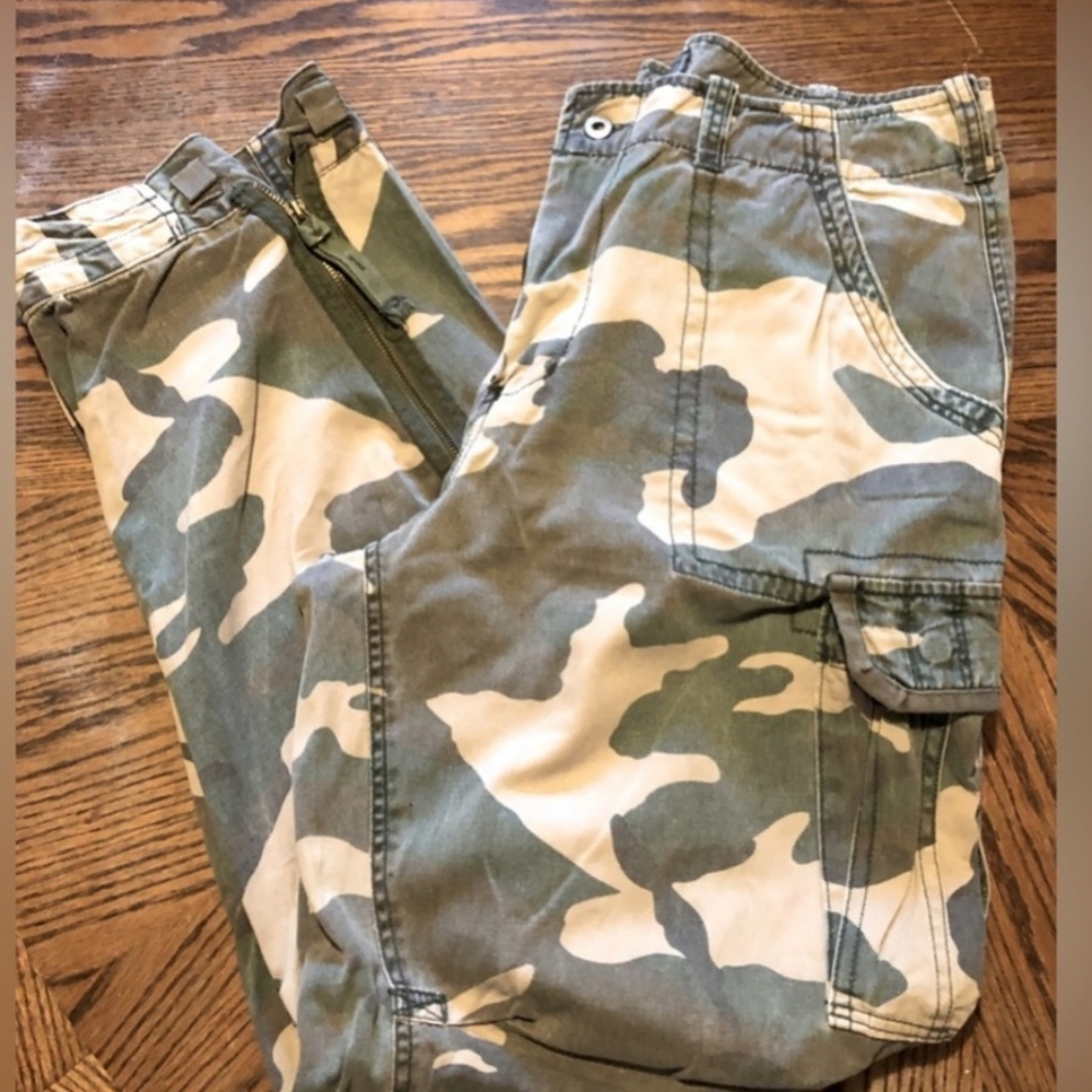 Camouflage cargo pants
